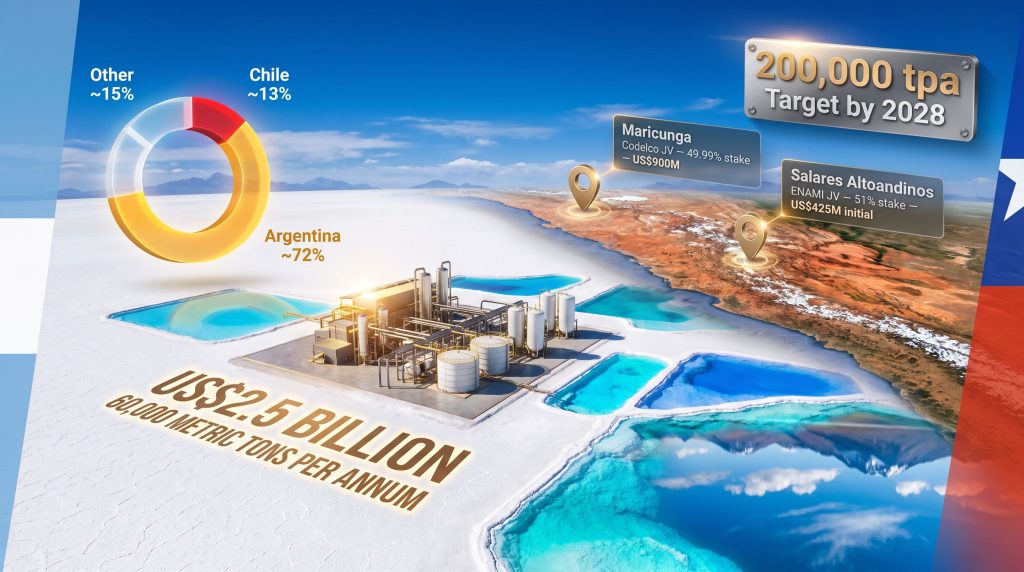 Rio Tinto lithium in Argentina and Chile infographic