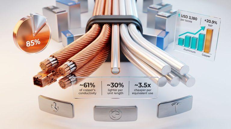 Aluminium Use in EV Wiring: Cost & Weight Benefits