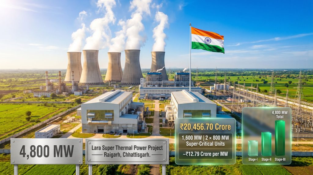 NTPC Lara Stage-III thermal project investment infographic