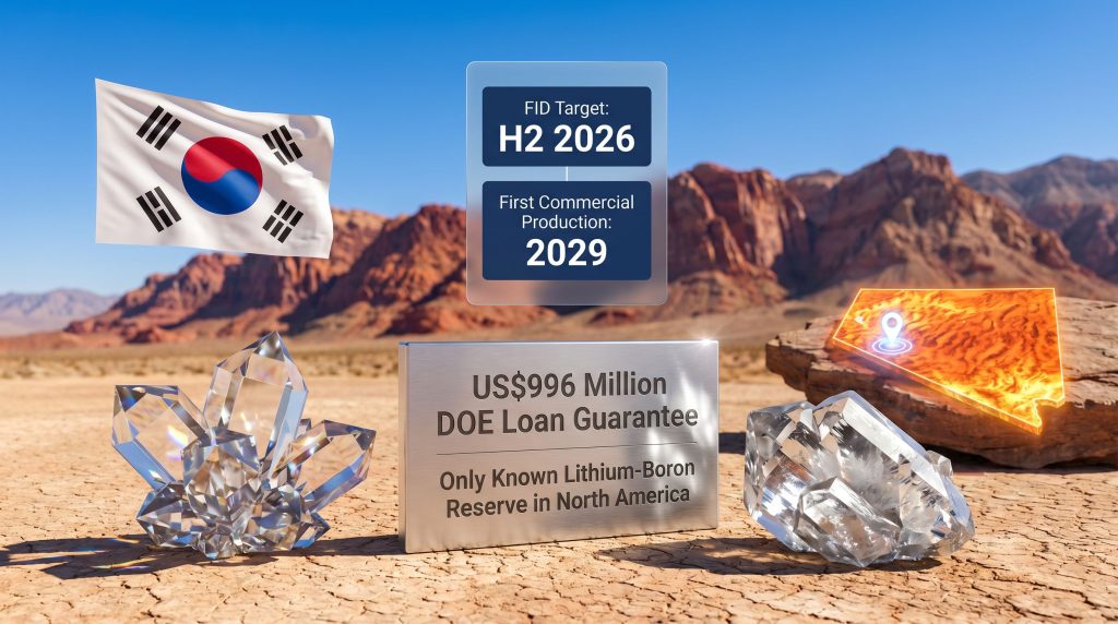 Ioneer Rhyolite Ridge lithium-boron project MOUs with KIND and Hyundai Engineering update