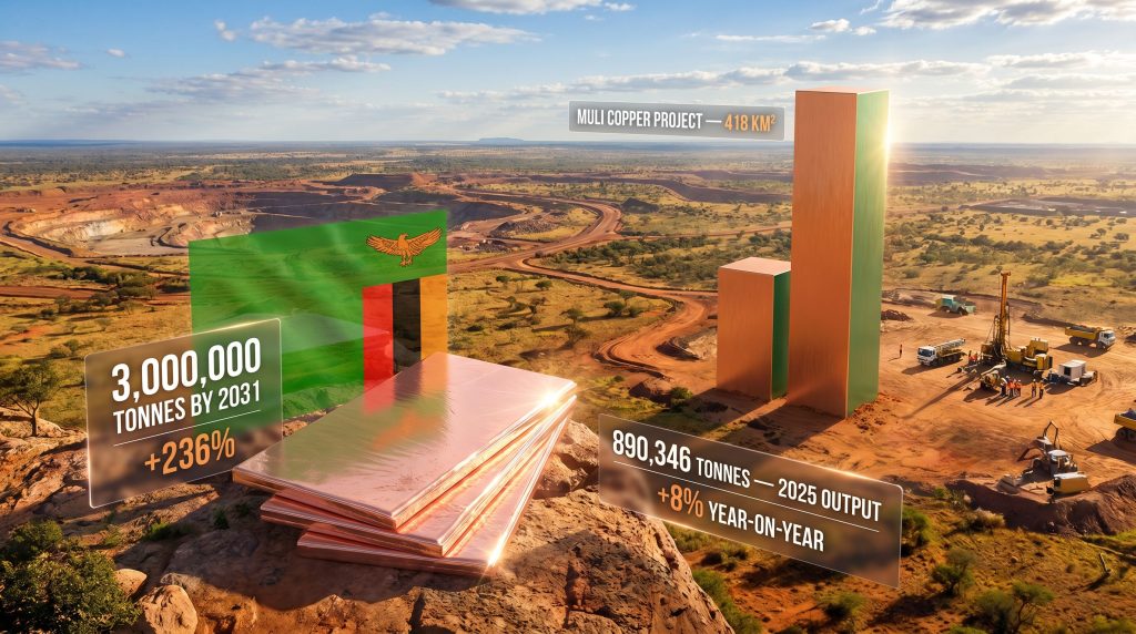 Makor Zambia copper plan at African Mining Week infographic