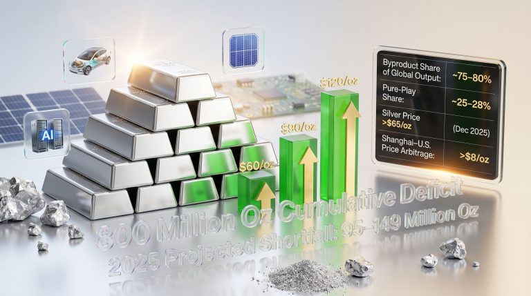 silver supply gap and pure play silver miners infographic