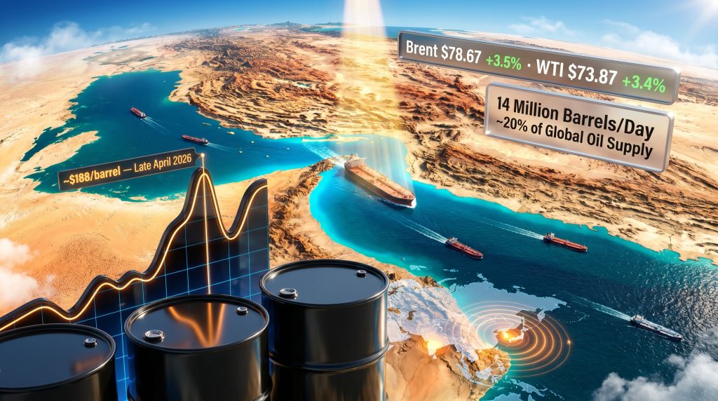 oil prices rise as U.S. and Iran fight for control of Strait of Hormuz map