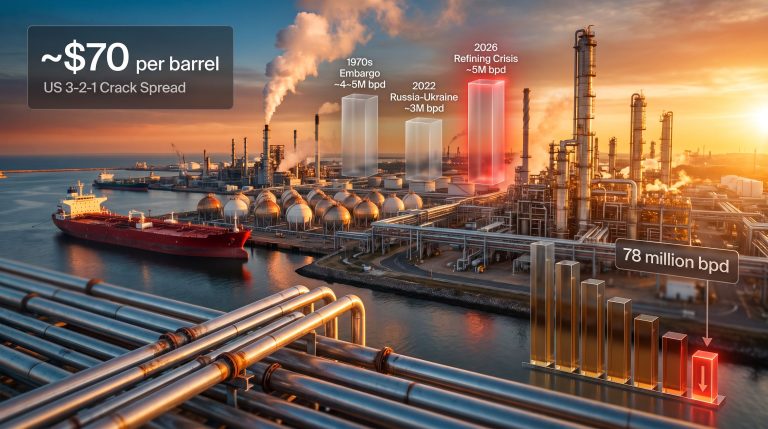 global oil refining crisis at refinery port