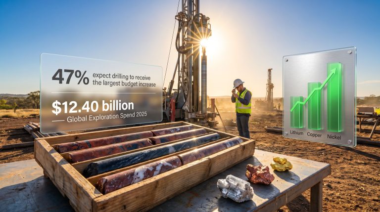 mineral exploration drilling budgets growth infographic