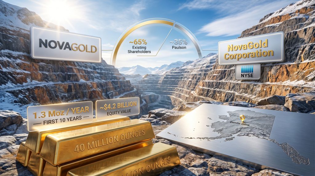 NOVAGOLD Buys Remaining 40% of Donlin Gold