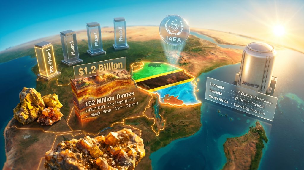 Tanzania nuclear power program IAEA approval map graphic