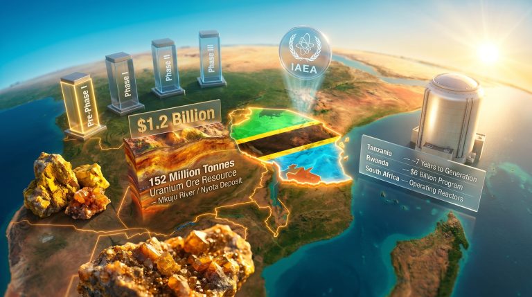 Tanzania nuclear power program IAEA approval map graphic