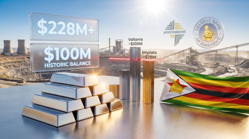 Valterra Zimbabwe Unpaid Export Proceeds: $100M Owed