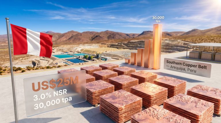 Elemental Royalty Quilla Resources Peru copper project infographic