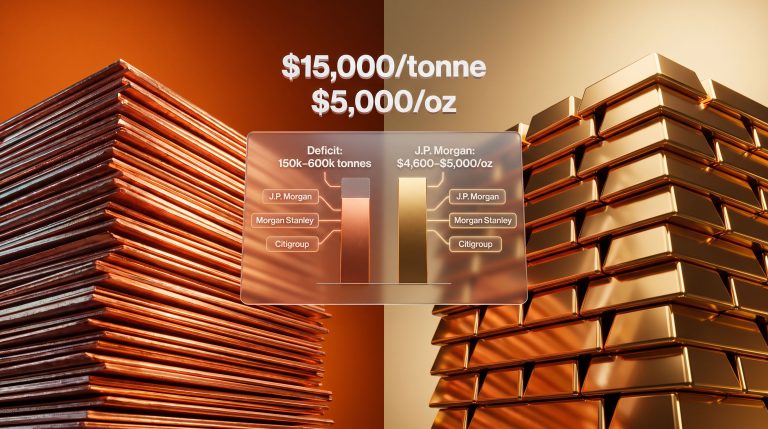 copper supply deficit and gold outlook chart