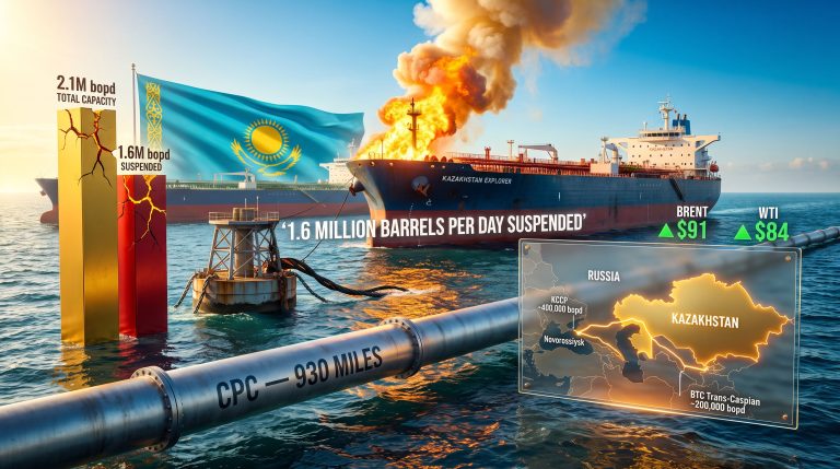 Kazakhstan Suspends CPC Oil Exports: Black Sea Crisis