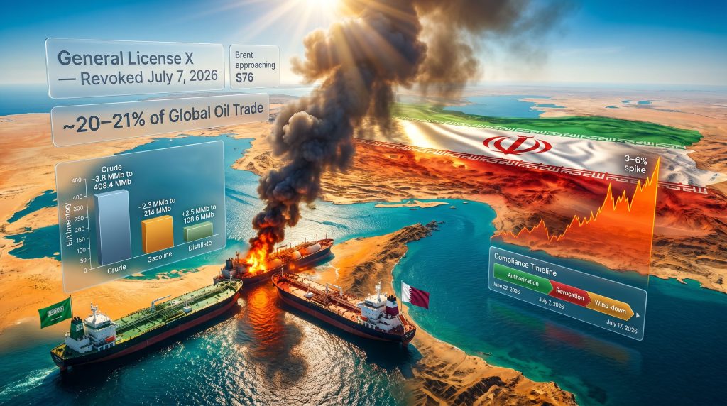 Iran oil sanctions revocation after Strait of Hormuz tanker attacks map