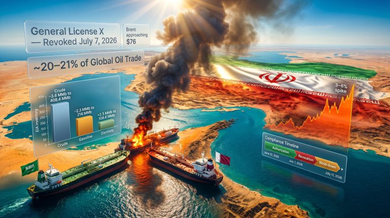 Iran oil sanctions revocation after Strait of Hormuz tanker attacks map