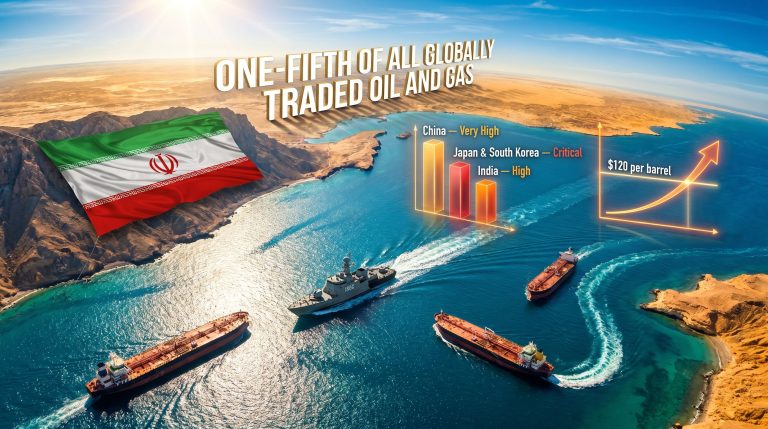 Iran declares Strait of Hormuz closed infographic