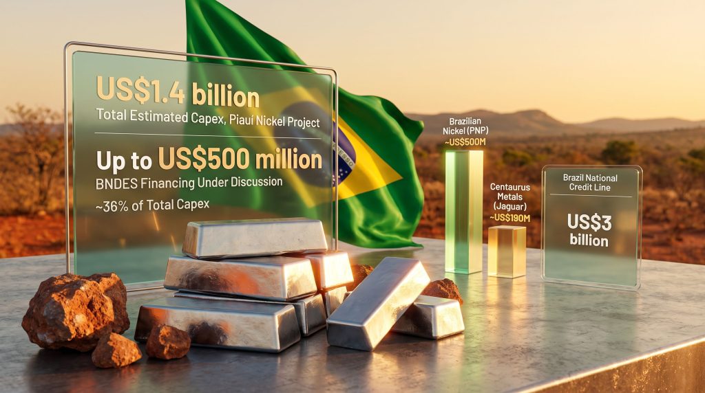 Brazilian Nickel BNDES funding project infographic
