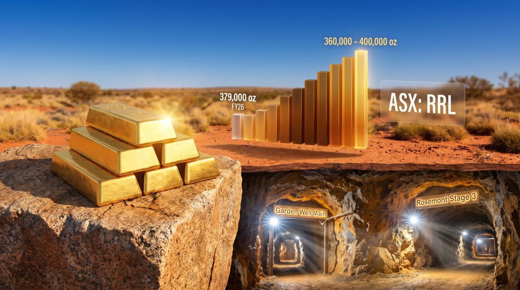 Regis Resources FY27 gold production guidance chart