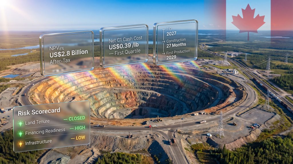 Canada Nickel Crawford project execution risk scorecard
