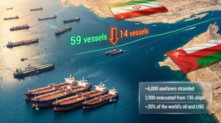 Strait of Hormuz shipping grinds to near standstill after US strikes on Iran infographic