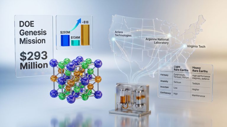 Aclara DOE Funding: AI Heavy Rare Earth Processing