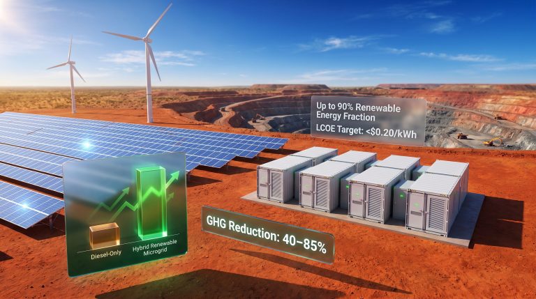 Hybrid renewable microgrids in mining site