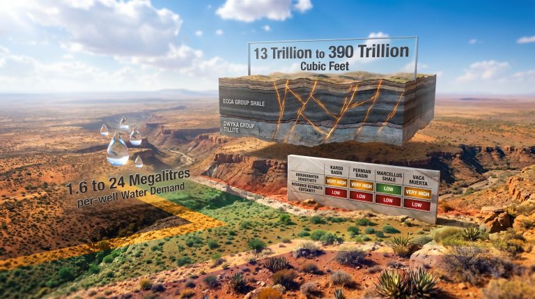Karoo shale gas development geological risks infographic