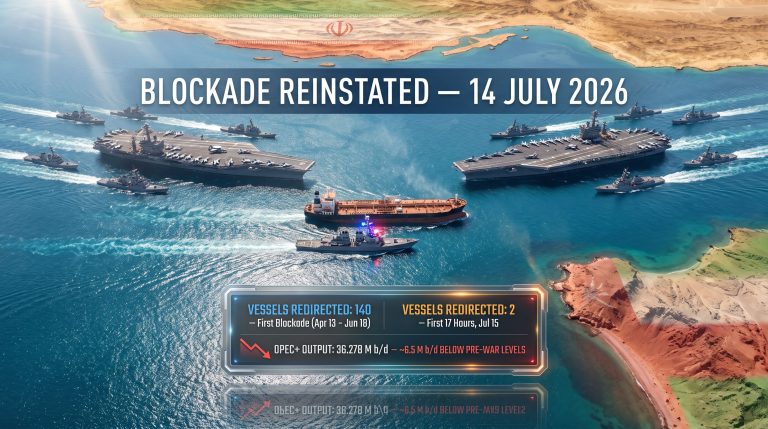 US restarts enforcement of Iran blockade graphic