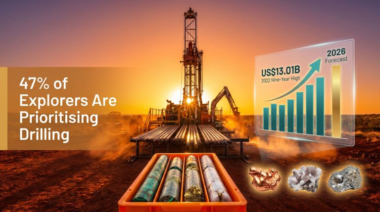 mineral exploration drilling budget increase forecast chart