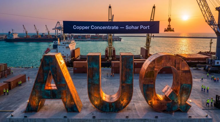 Alara Resources Ltd-AUQ-Copper concentrate at Sohar Port sunset