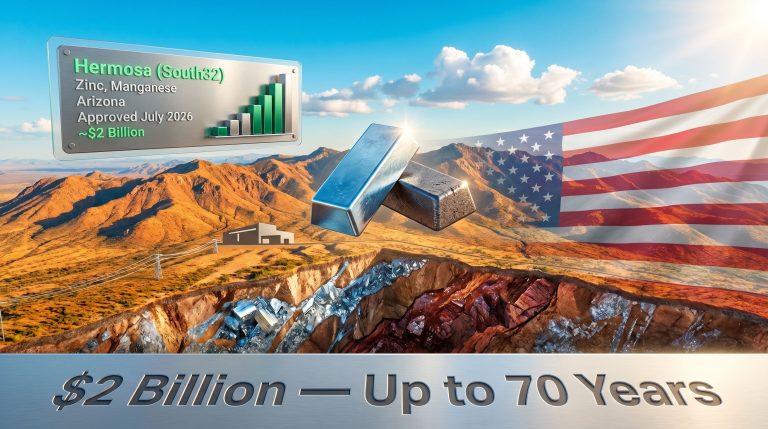 South32 Arizona zinc and manganese mine approval graphic