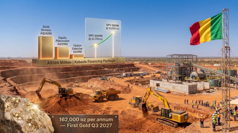 Toubani secures financing for Kobada gold mine construction infographic