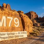 Mammoth Minerals Ltd-M79-M79 drilling site in desert canyon