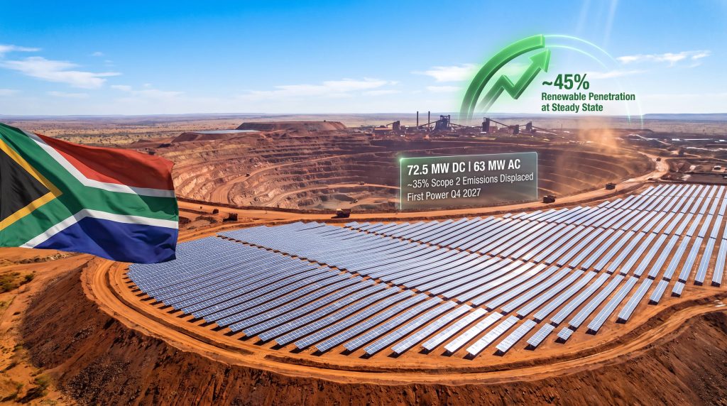Kumba Sishen Solar Offtake Agreement: 63MW Deal