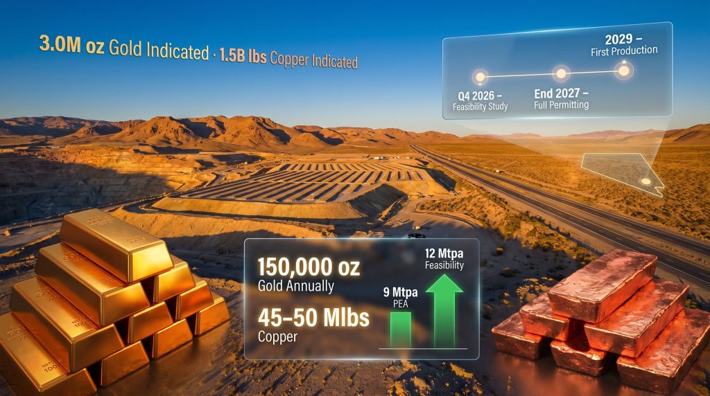 P2 Gold Gabbs Project Feasibility Study: 2026 Update
