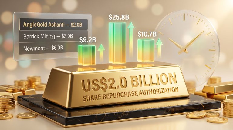 AngloGold share buyback program infographic visualization