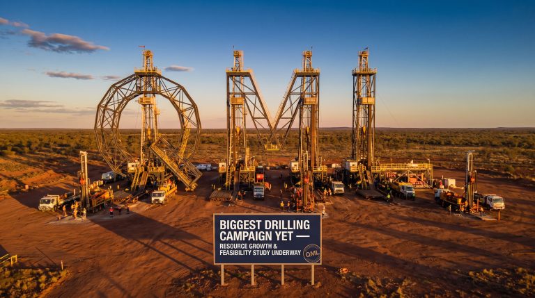 Qmines Ltd-QML-QML biggest drilling campaign site setup