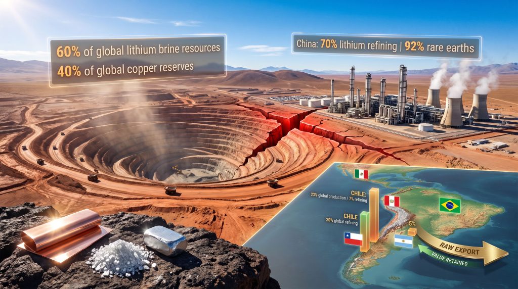 Latin America Critical Minerals Processing Deficit Gap