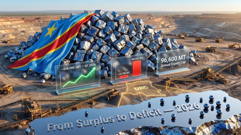 DRC Cobalt Export Quotas Drive Global Cobalt Deficit