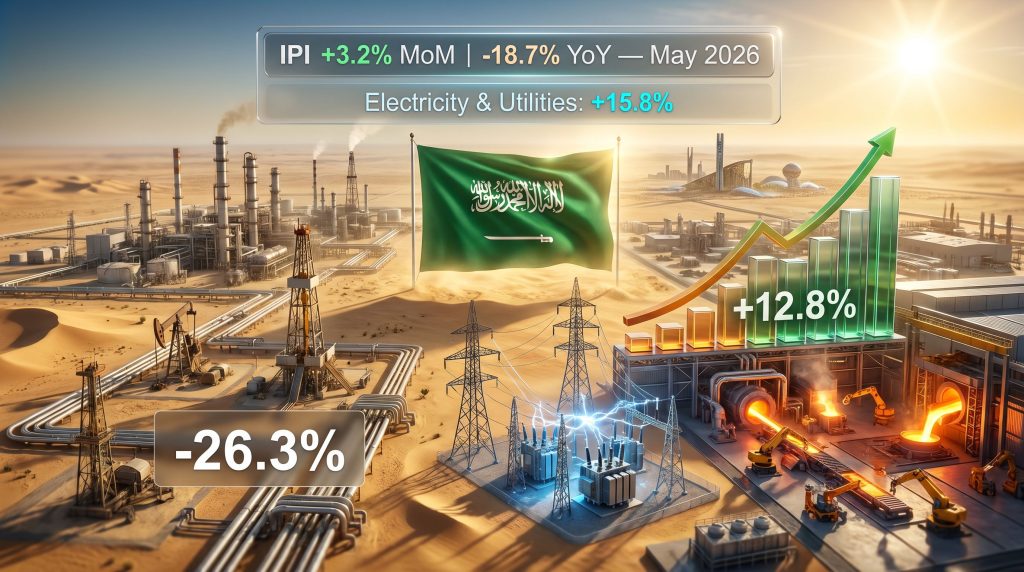 Saudi industrial output rebounds in May infographic