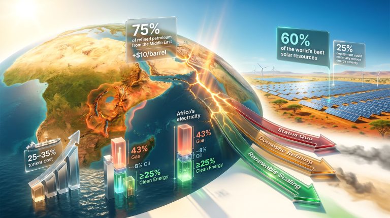 Hormuz closure exposes Africa's energy dependence on Iran and China infographic