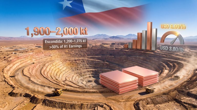 BHP copper guidance at Chile mine