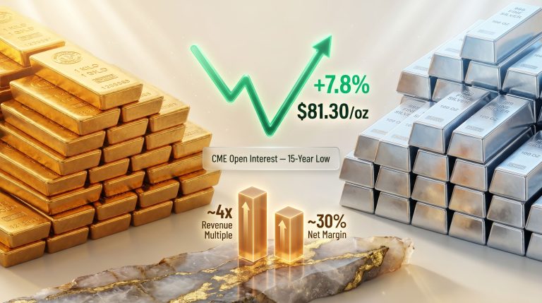gold and silver bottom and rebound chart