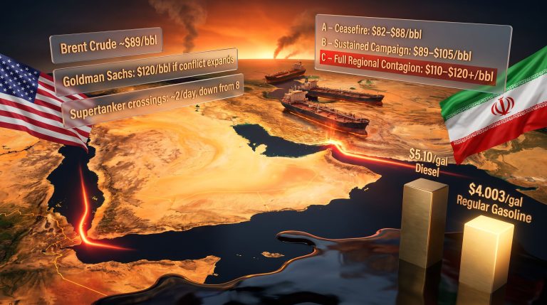 Trump vows Tehran will pay as U.S. strikes Iran oil shock map