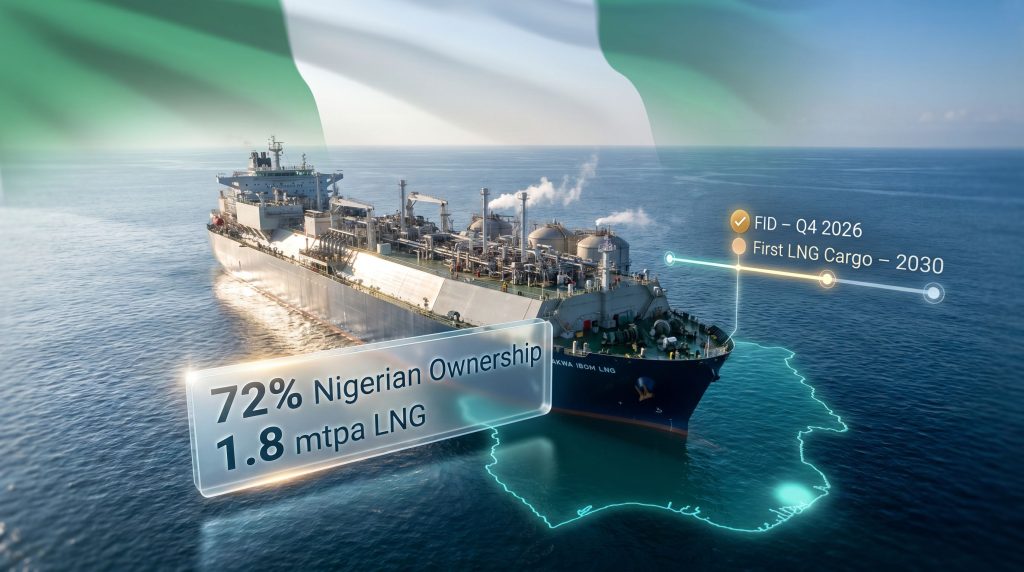 UTM FLNG gas supply deal in Nigeria ship graphic