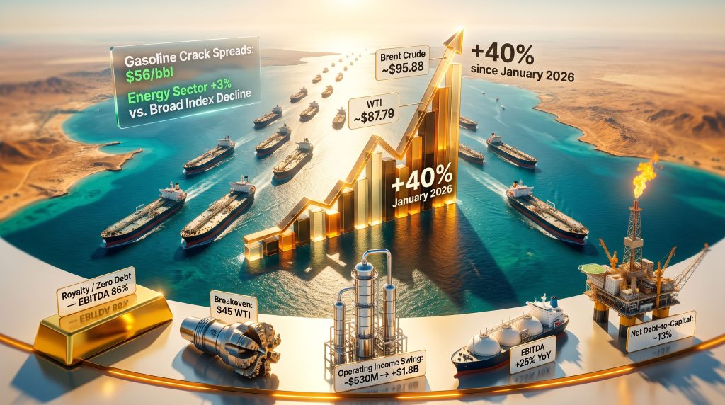 oil and gas stocks ready for a Hormuz spike and a hawkish Fed surge chart