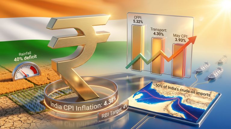India inflation June 4.38% economic graphic