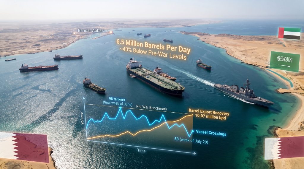 Gulf Oil Exports & Strait of Hormuz Traffic Crisis