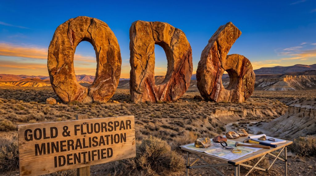 OD6 Metals Ltd-OD6-Gold and fluorspar mineralisation identified site