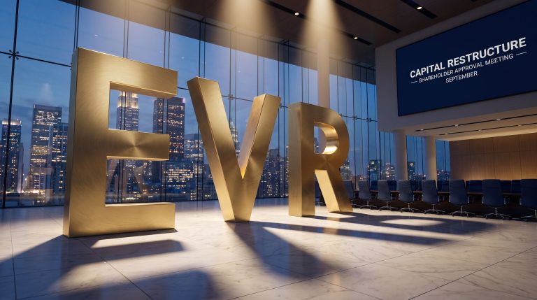EV Resources Ltd-EVR-EVR capital restructure meeting room display