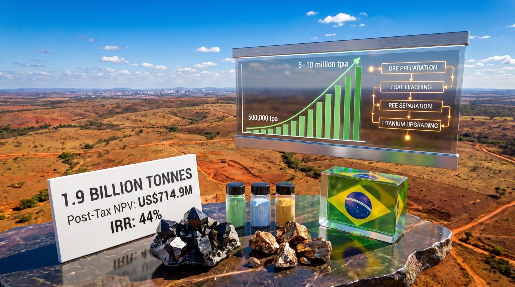 Resouro rare earths project in Brazil overview